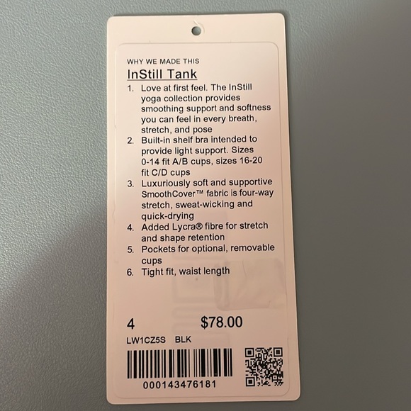 Lululemon Instill Tank Black - Picture 4 of 4